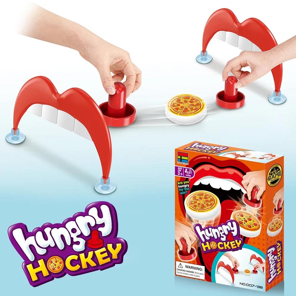 Board Game Harmonies - เกมกระดานพิซซ่าฮอกกี้น้ำแข็งแบบตั้งโต๊ะ ของเล่นเสริมสร้างความสัมพันธ์ระหว่างพ่อแม่และลูก เกมแบบอินเทอร์แอคทีฟสำหรับเด็ก/ผู้ใหญ่ ของเล่นสำหรับงานสังสรรค์ในครอบครัว ของขวัญสำหรับงานปาร์ตี้