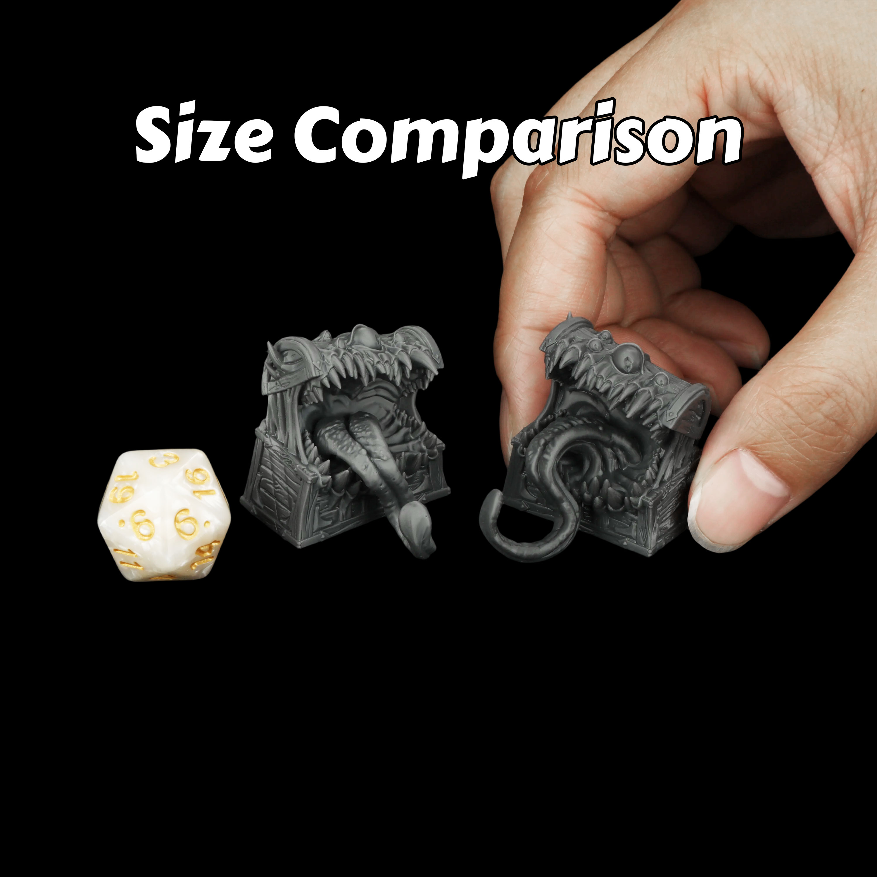 Board Game Rpg - 2 ชิ้นของตกแต่งจำลอง - ของตกแต่งภูมิประเทศรูปสัตว์ดักจับทำจากเรซิ่น เหมาะสำหรับการเล่นบทบาทสมมติ TTRPG