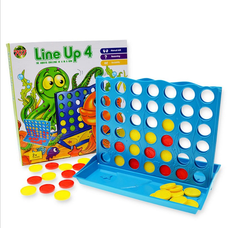 Board Game Family - เกมกระดาน 3D สี่แถวสำหรับเด็ก ของเล่นบนโต๊ะที่ช่วยเสริมสร้างความสัมพันธ์ระหว่างพ่อแม่และลูก ของเล่นเสริมสร้างความสนุกสนานในครอบครัว ของขวัญเพื่อการเรียนรู้สำหรับเด็กอายุ