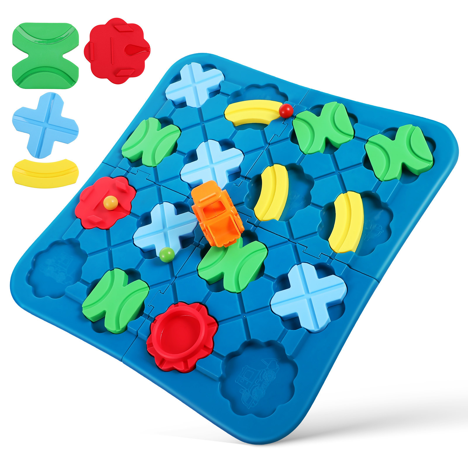 Board Game For Kids - เกมกระดานปริศนาเขาวงกตฝึกสมองสำหรับเด็ก เกมสร้างเส้นทางตรรกะ ของเล่นเสริมพัฒนาการการเรียนรู้สำหรับเด็กก่อนวัยเรียน