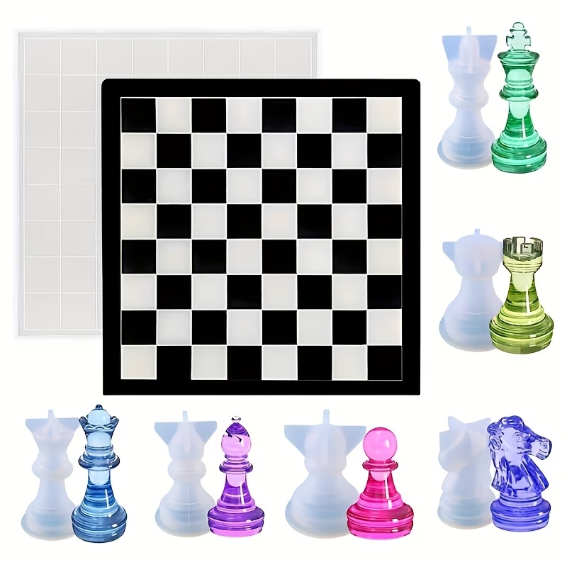 Board Game Diy - แม่พิมพ์ซิลิโคนหมากรุกคุณภาพสูงรุ่นใหม่ปี 2026 - ชุดงานฝีมือ DIY สำหรับเกมกระดาน