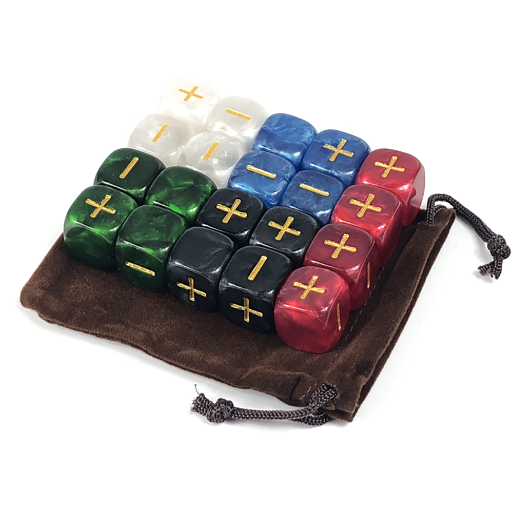 Board Game Arena - Fate ลูกเต๋าพร้อมกระเป๋า 20 ชิ้นสําหรับเกมกระดาน 