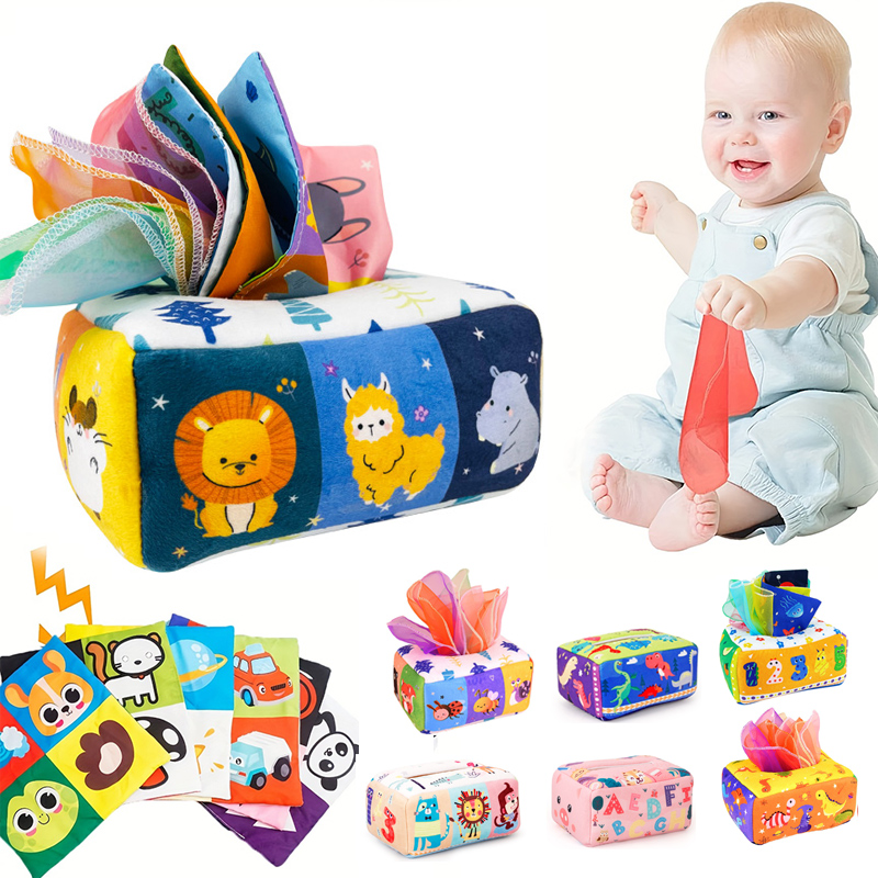 Board Game For Kids - ของเล่นเด็ก Montessori,Magic กล่องกระดาษทิชชู,การศึกษาการเรียนรู้กิจกรรม Sensory ของเล่นสําหรับเด็กนิ้วมือการออกกําลังกาย Busy