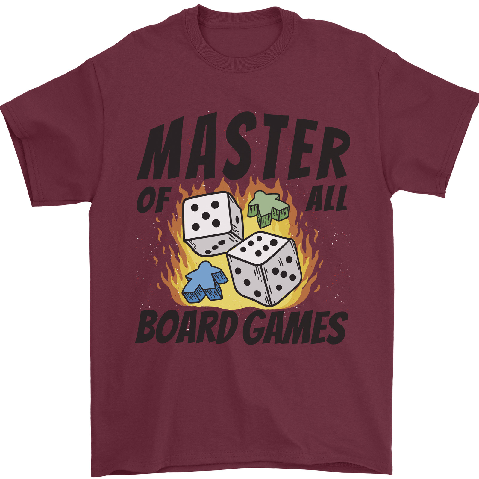 Board Game Master - เสื้อยืดผู้ชายมาสเตอร์ออฟออลบอร์ดเกมส์ผ้าฝ้าย 100%