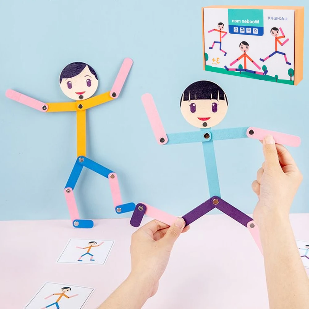 Board Game Diy - กีฬาไม้วัสดุ DIY ของเล่นปริศนาบอร์ดเกมการศึกษาการเรียนรู้ของเล่นเด็กก่อนวัยเรียน Fine Motor Training