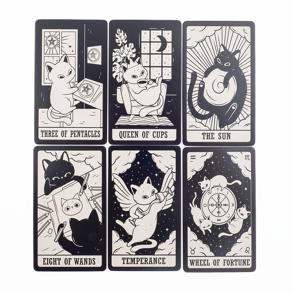 สำรับไพ่ทาโรต์สำหรับลูกแมว78ชิ - Board Game Horror บทวิจารณ์และราคา