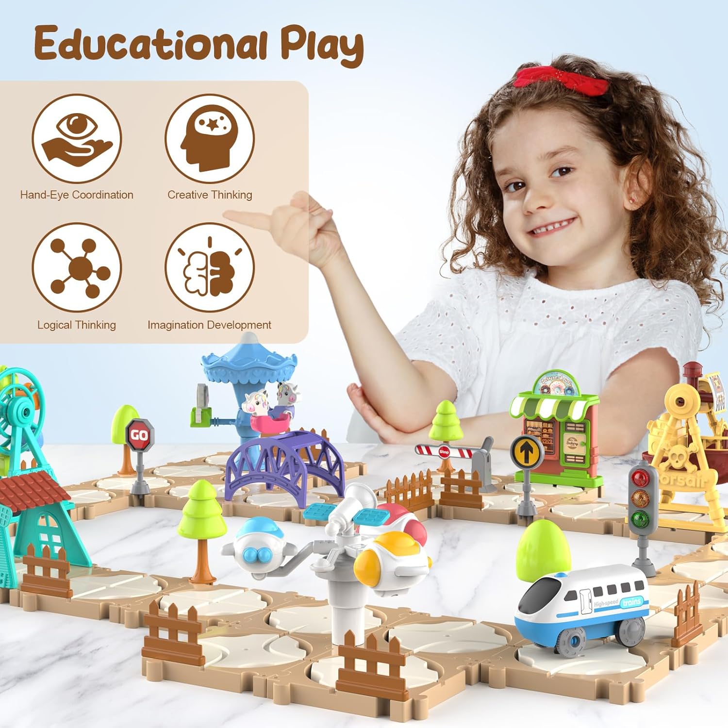 ชุดรถรางปริศนา DIY ประกอบเอง ฉ - Board Game For Kids บทวิจารณ์และราคา