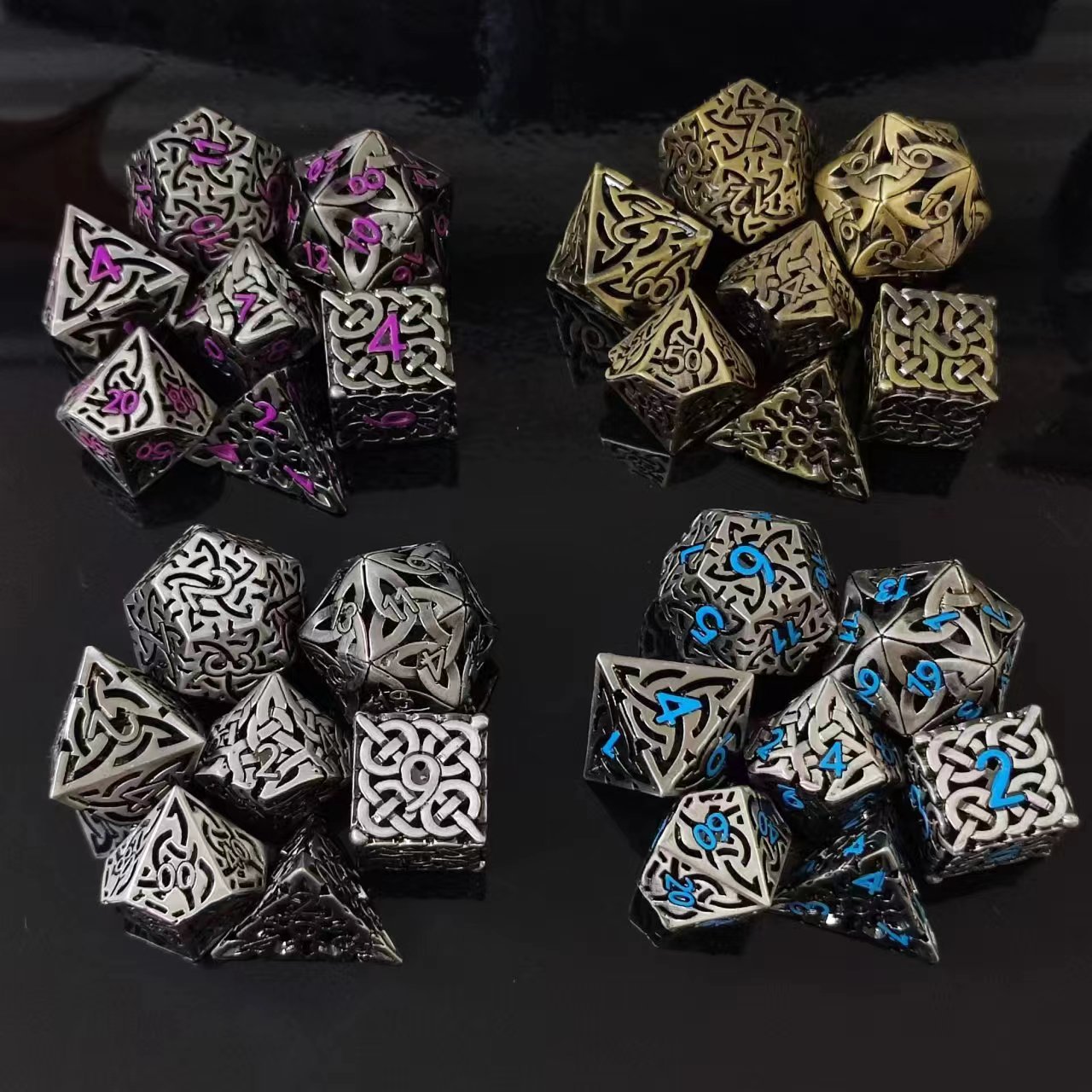 7ชิ้น D4-D20คอสเพลย์ DND ทองเห - Board Game Rpg บทวิจารณ์และราคา