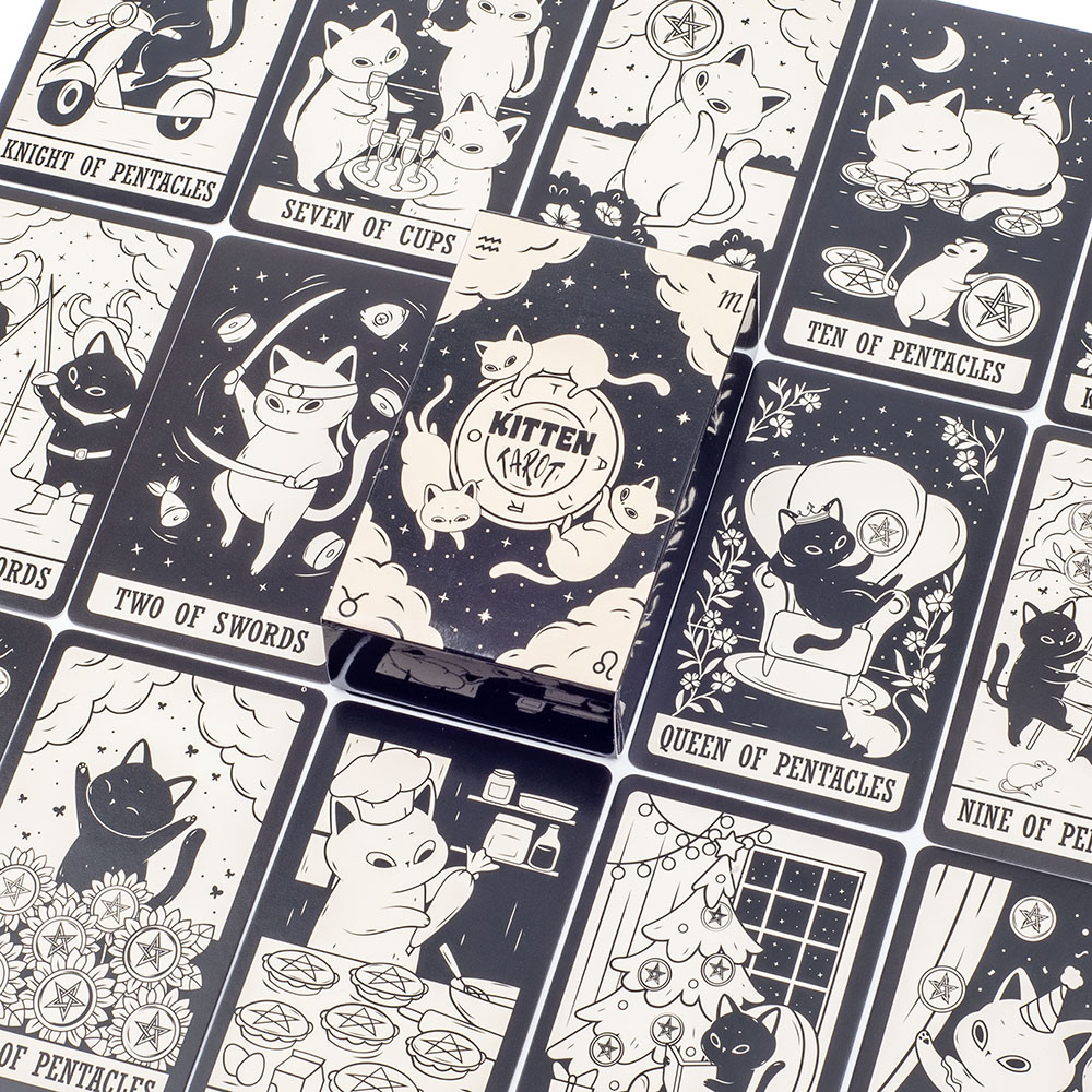 ลูกแมวไพ่ทาโรต์ 78 ชิ้นน่ารักส - Board Game Horror บทวิจารณ์และราคา