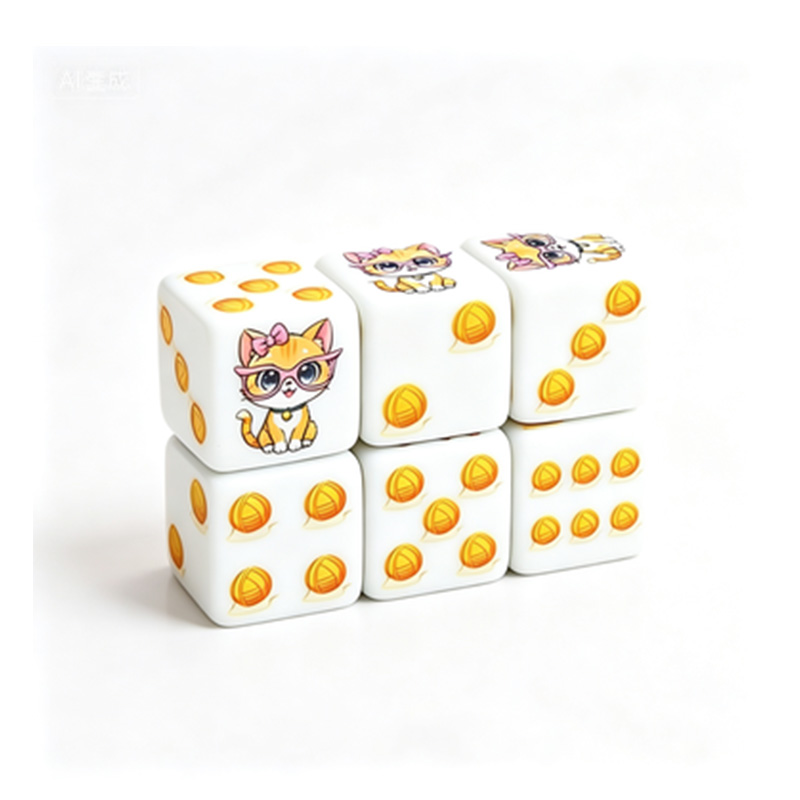 6 ชิ้น ชุดลูกเต๋าโพลีเฮดรัลลาย - Board Game Rpg บทวิจารณ์และราคา