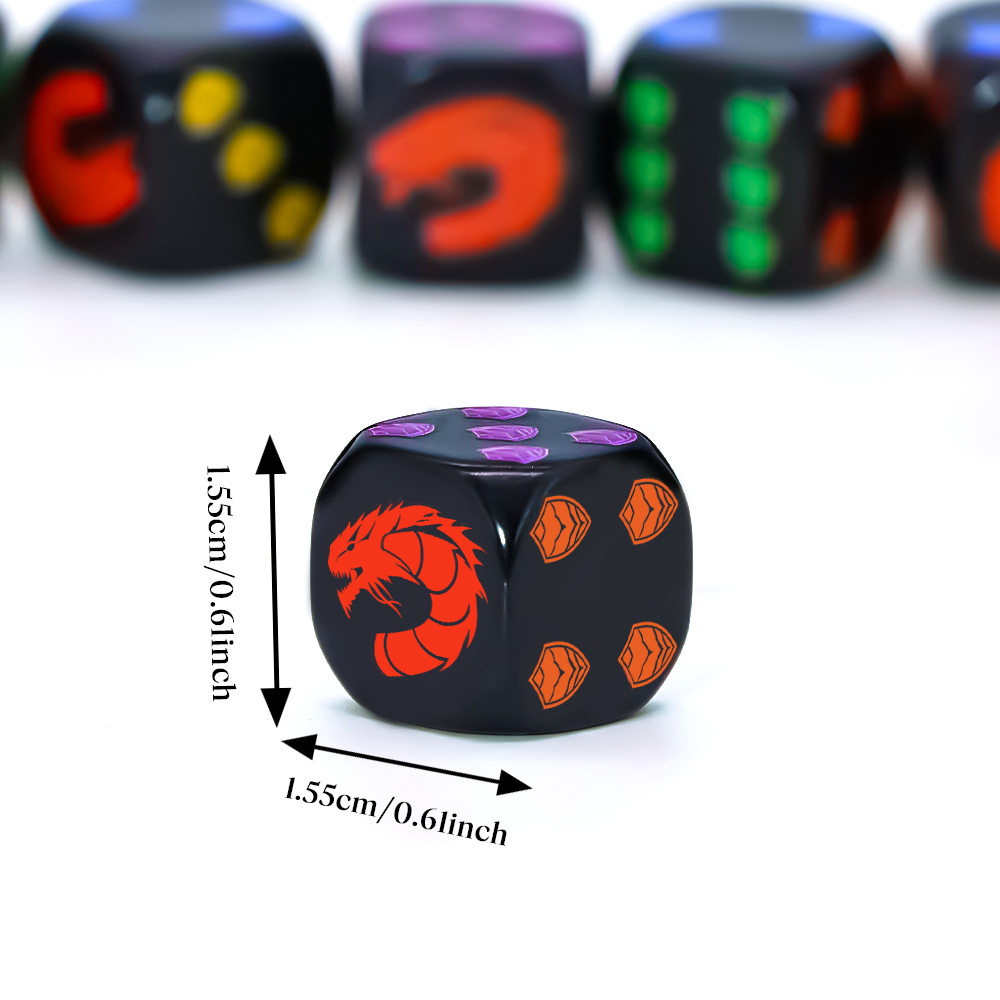 ชุดลูกเต๋า 6 ชิ้น ลายตราโล่ห์ม - Board Game Rpg บทวิจารณ์และราคา