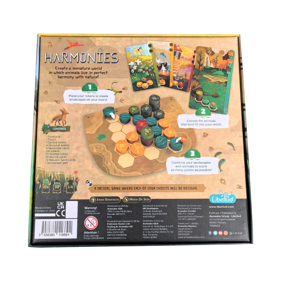 ฮาร์โมนีส์ - เกมกระดาน - การสร - Board Game Harmonies บทวิจารณ์และราคา