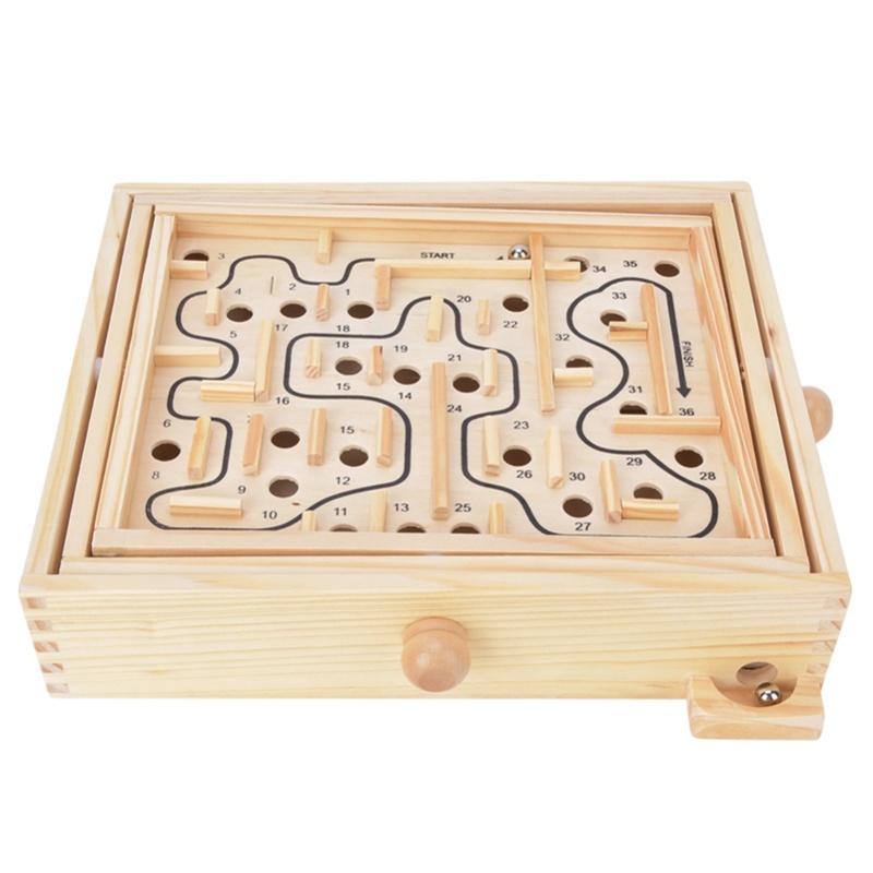 เกมกระดานฝึกสมองแบบเขาวงกตไม้ส - Board Game For Kids บทวิจารณ์และราคา